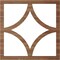 Ekena Millwork Statesman Wood Fretwork Pierced Ceiling Medallion, Walnut, 36"OD x 23"ID x 3/8"T CMWP36X36X0375STWA - alternate 3